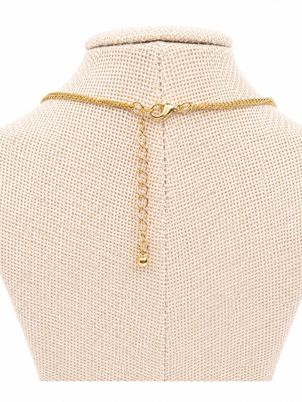 Gold Layered Green Beaded Coin Pendant Necklace Minimalist Boho Adjustable - Picture 6 of 6